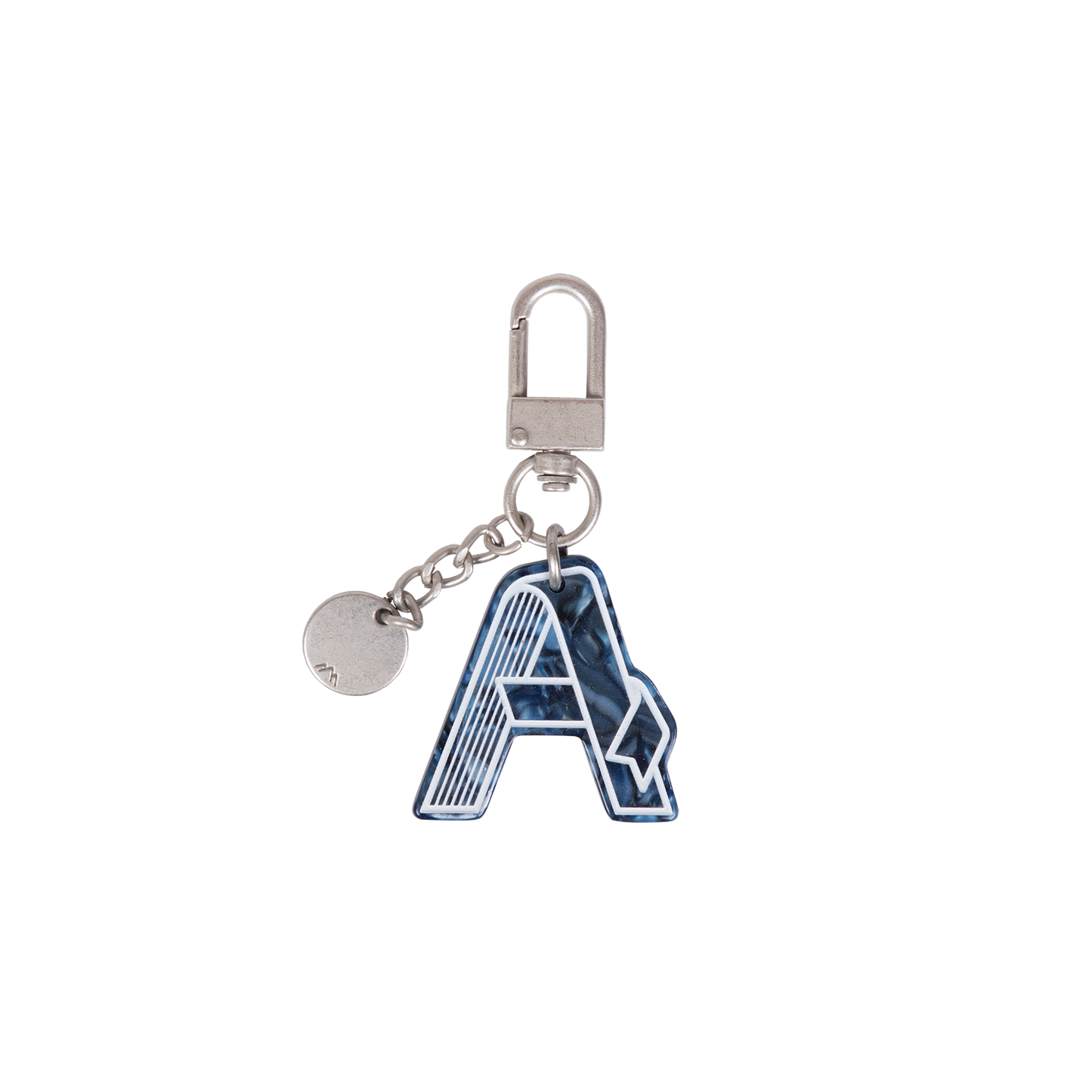 INITIAL CHARM KEYCHAIN LETTER Keychain