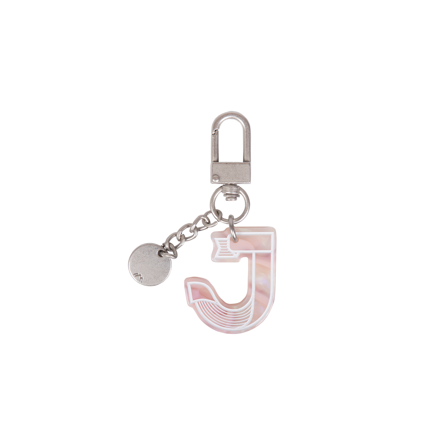 INITIAL CHARM KEYCHAIN LETTER Keychain