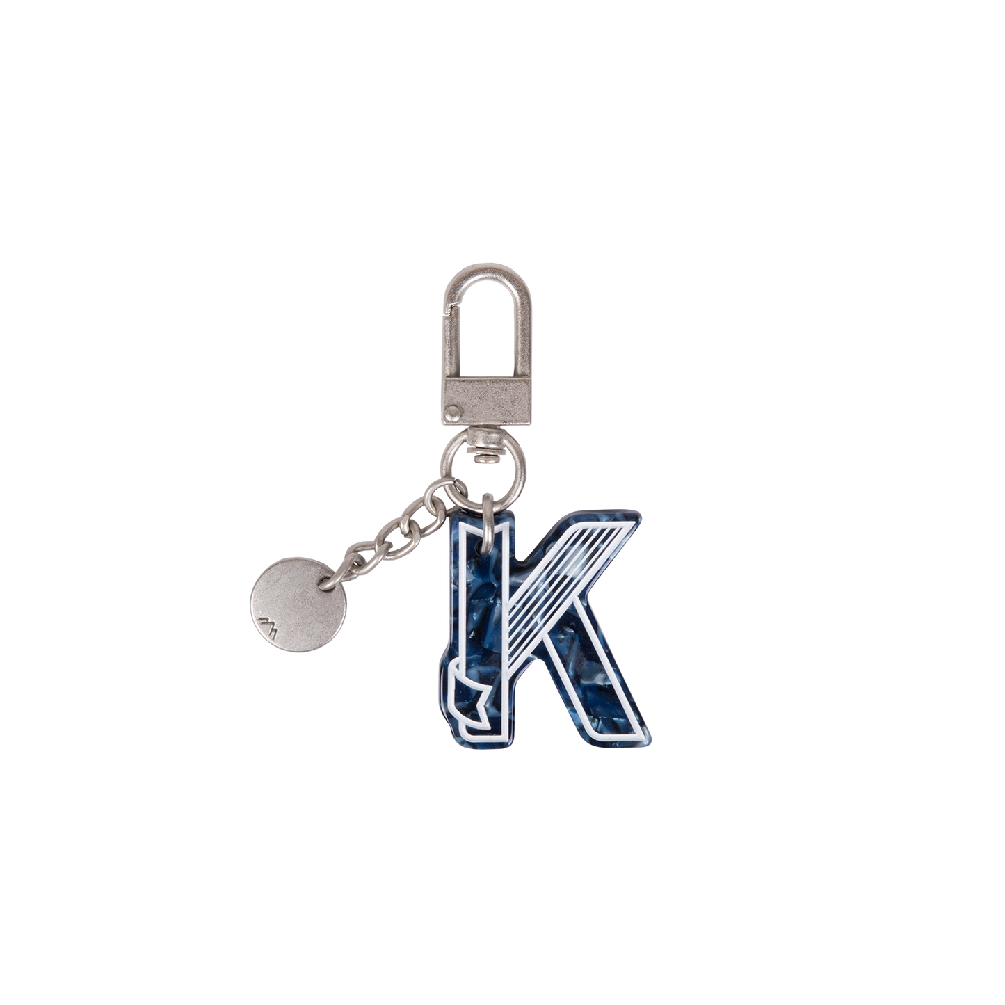 INITIAL CHARM KEYCHAIN LETTER Keychain