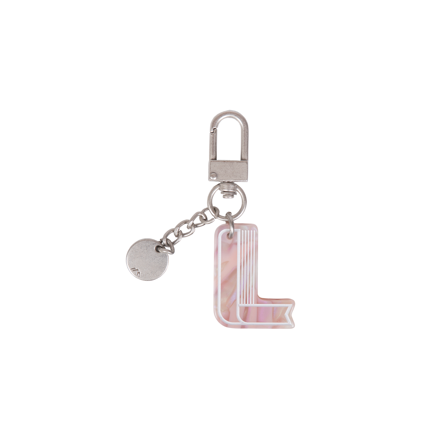 INITIAL CHARM KEYCHAIN LETTER Keychain