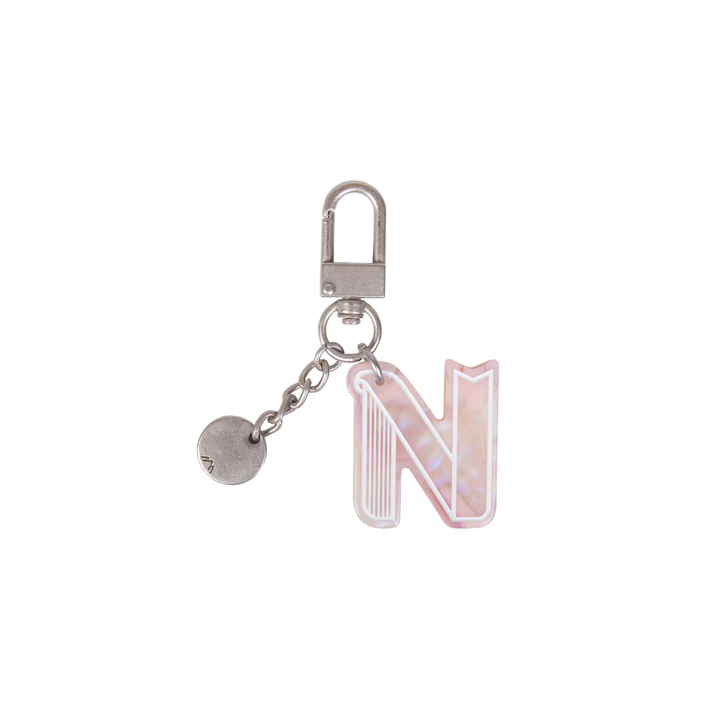 INITIAL CHARM KEYCHAIN LETTER Keychain