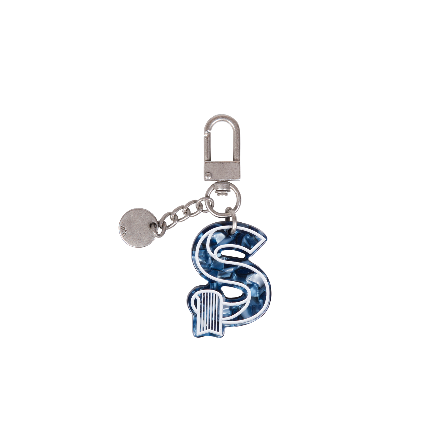 INITIAL CHARM KEYCHAIN LETTER Keychain