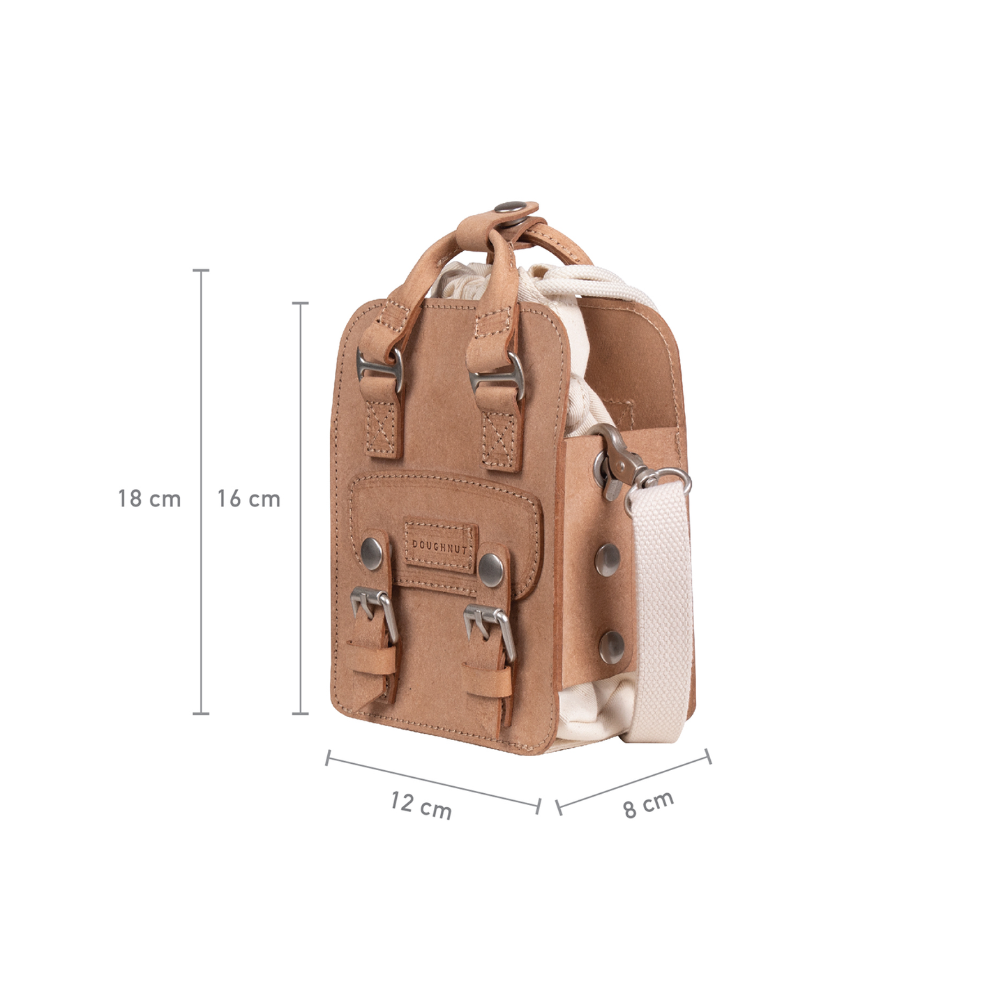 Macaroon Tiny Bucket Organic Cotton Series Crossbody Bag