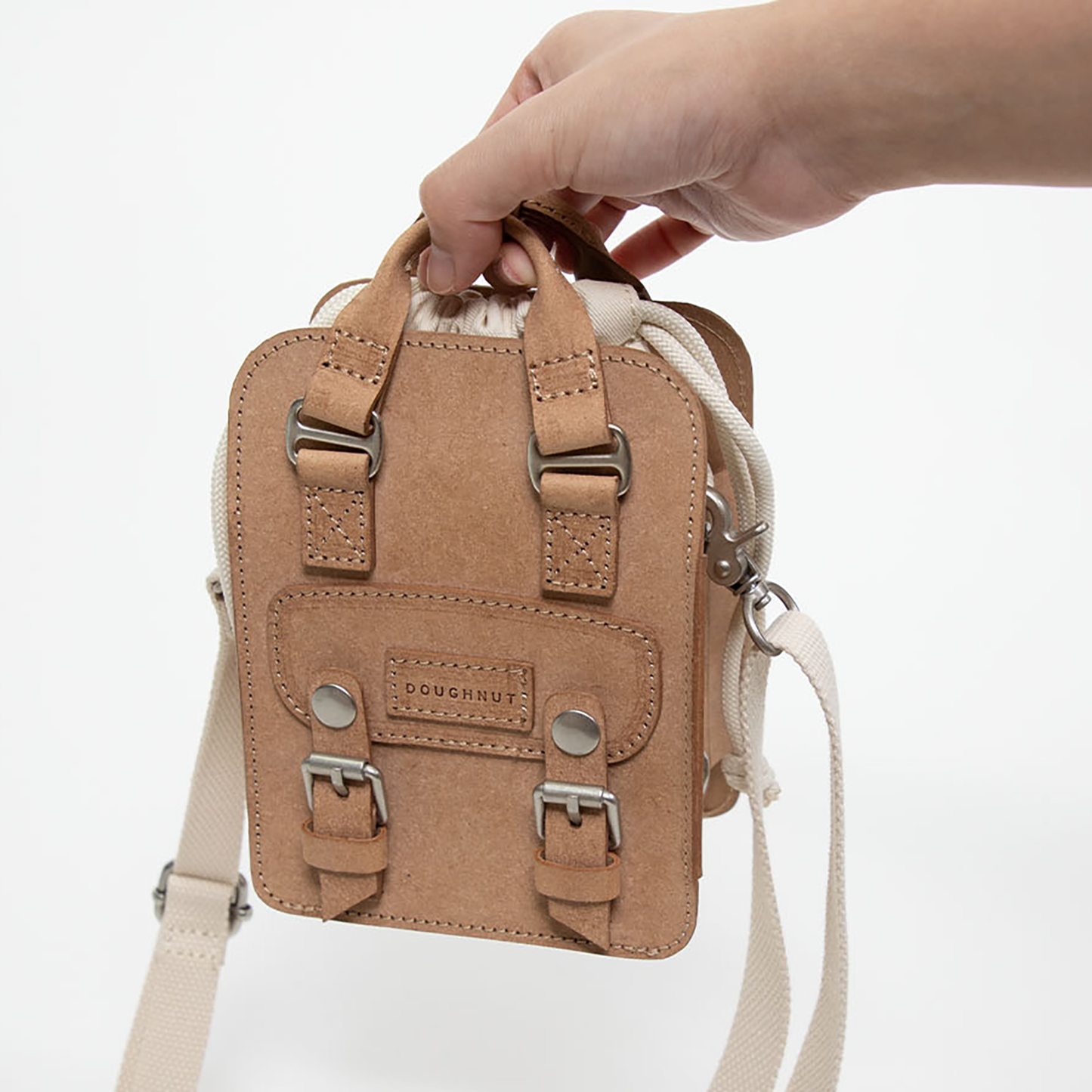 Macaroon Tiny Bucket Organic Cotton Series Crossbody Bag