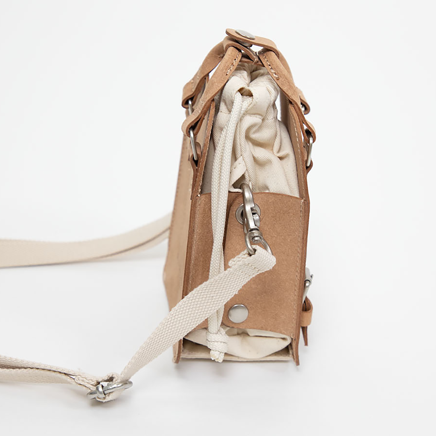 Macaroon Tiny Bucket Organic Cotton Series Crossbody Bag