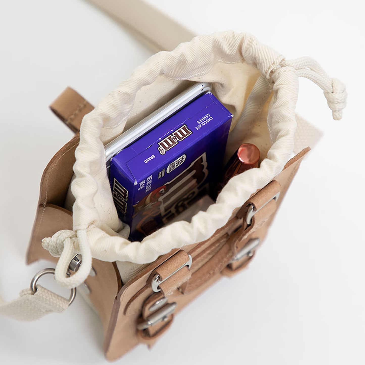 Macaroon Tiny Bucket Organic Cotton Series Crossbody Bag