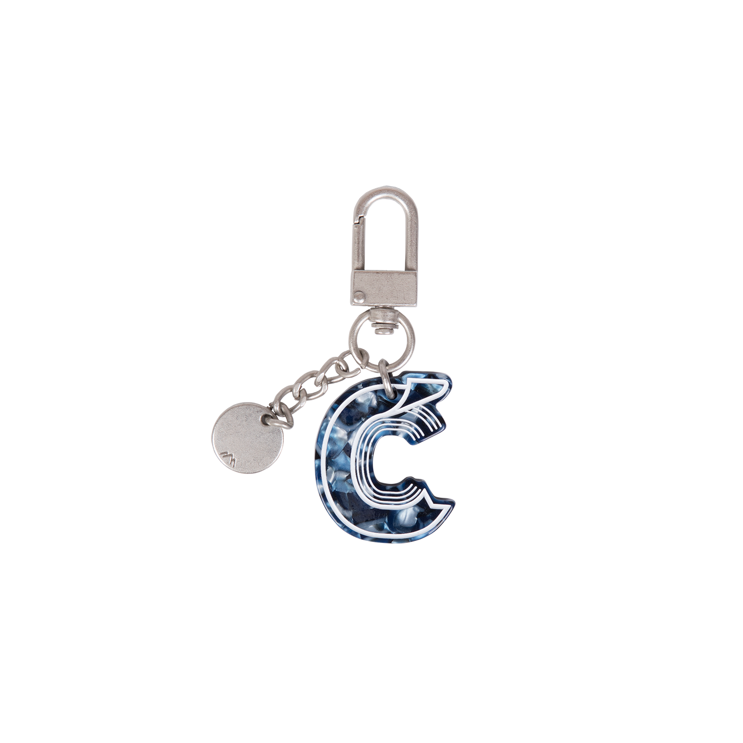 INITIAL CHARM KEYCHAIN LETTER Keychain